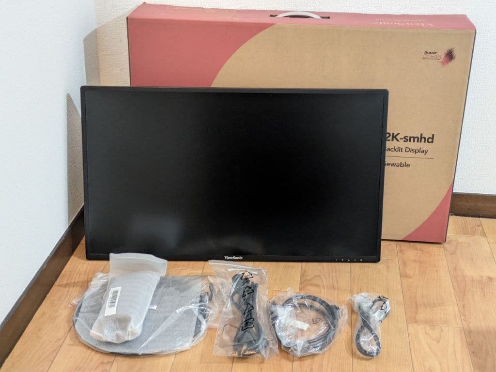 ViewSonic 27インチ IPS WQHDモニター本体