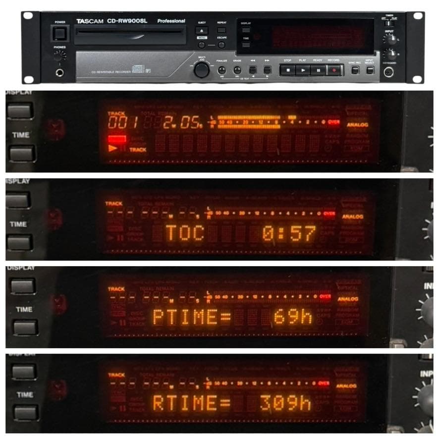 ◆優良動作品◆TASCAM CDレコーダー 業務用 CD-RW900SL