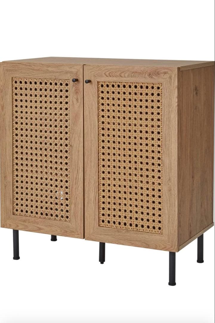 ナチュラルウッド キャビネット 収納