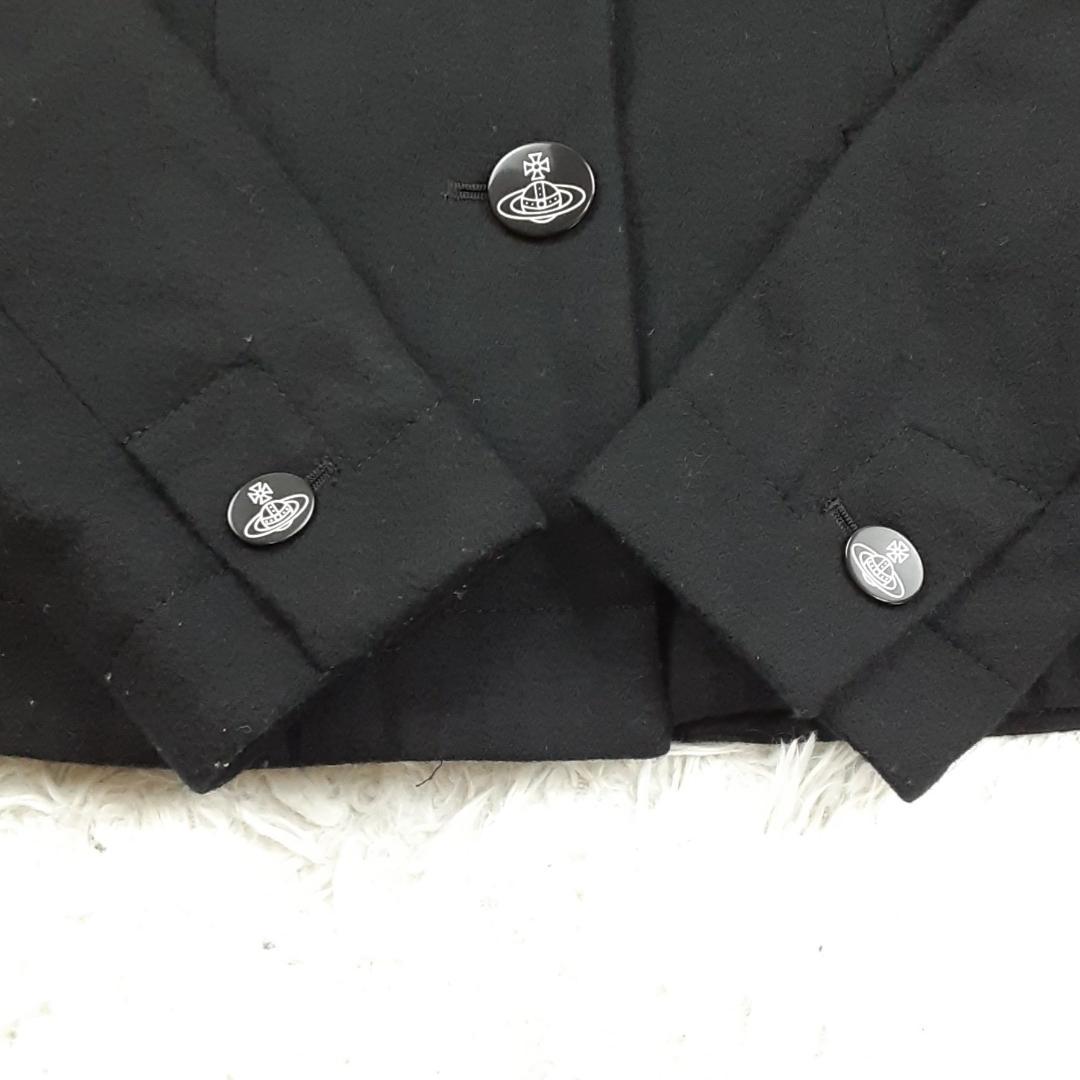 美品◎ヴィヴィアンウエストウッド カシミヤ混 ジャケット 黒 2サイズ