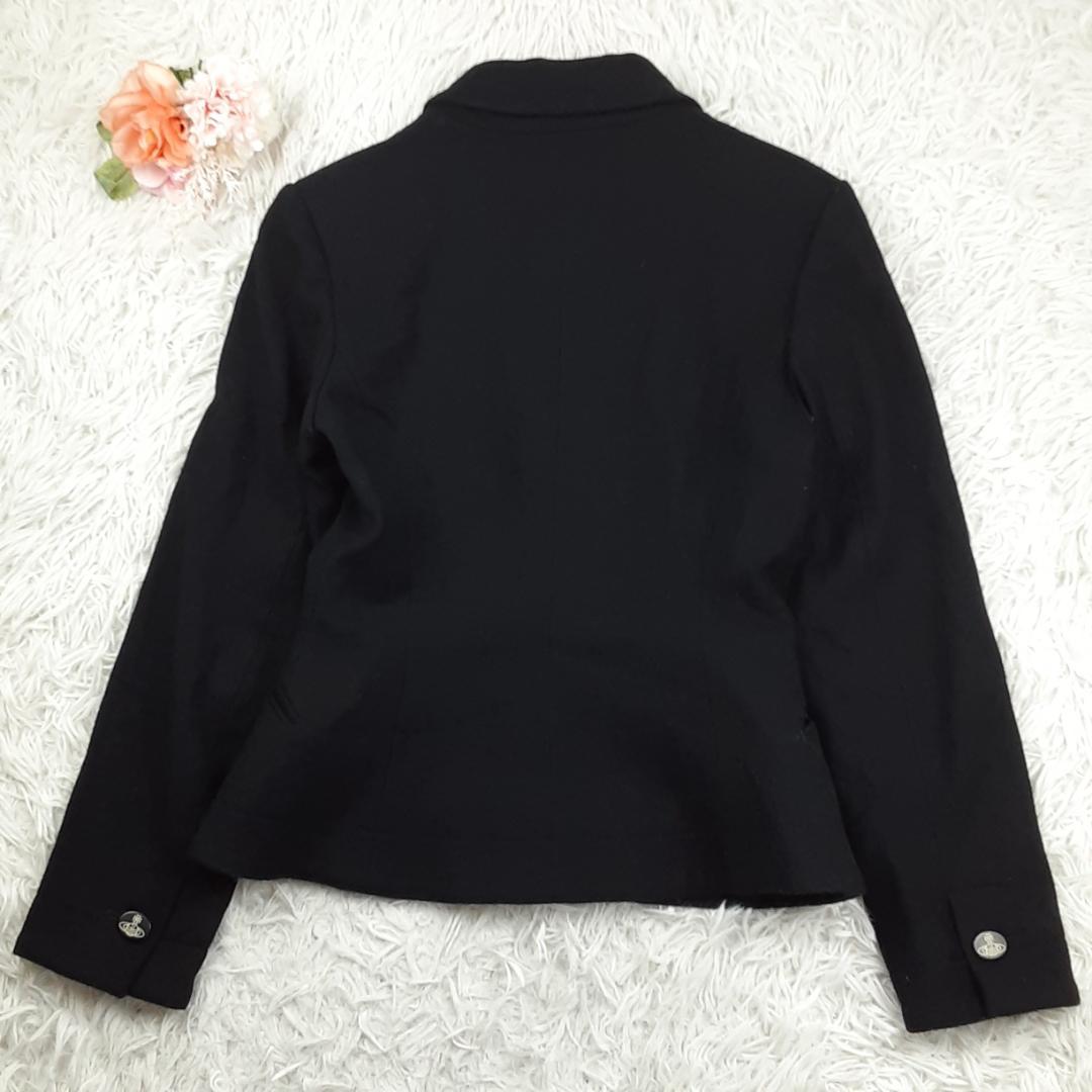 美品◎ヴィヴィアンウエストウッド カシミヤ混 ジャケット 黒 2サイズ
