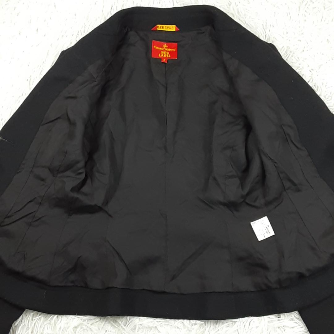 美品◎ヴィヴィアンウエストウッド カシミヤ混 ジャケット 黒 2サイズ