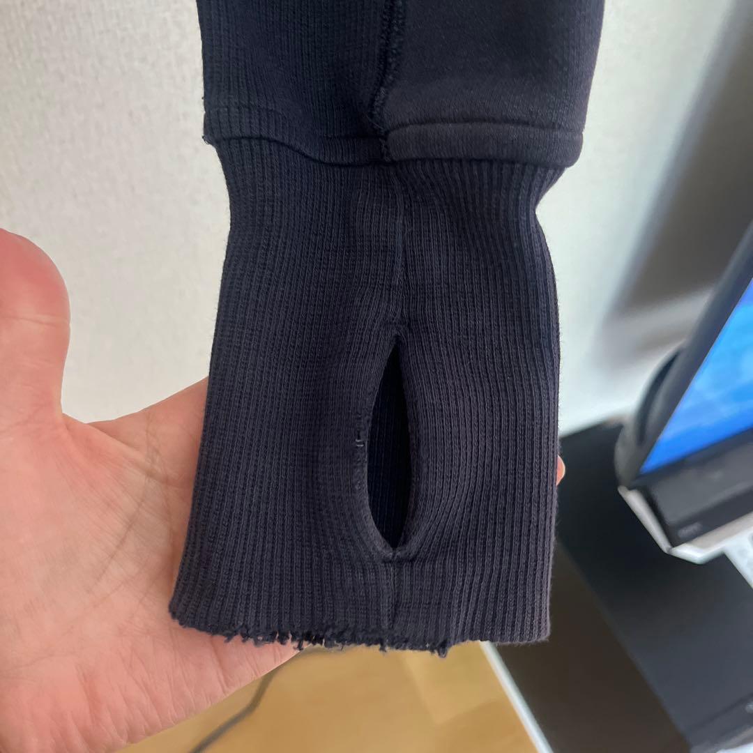 6Lululemon フルジップパーカー グレー/ネイビー