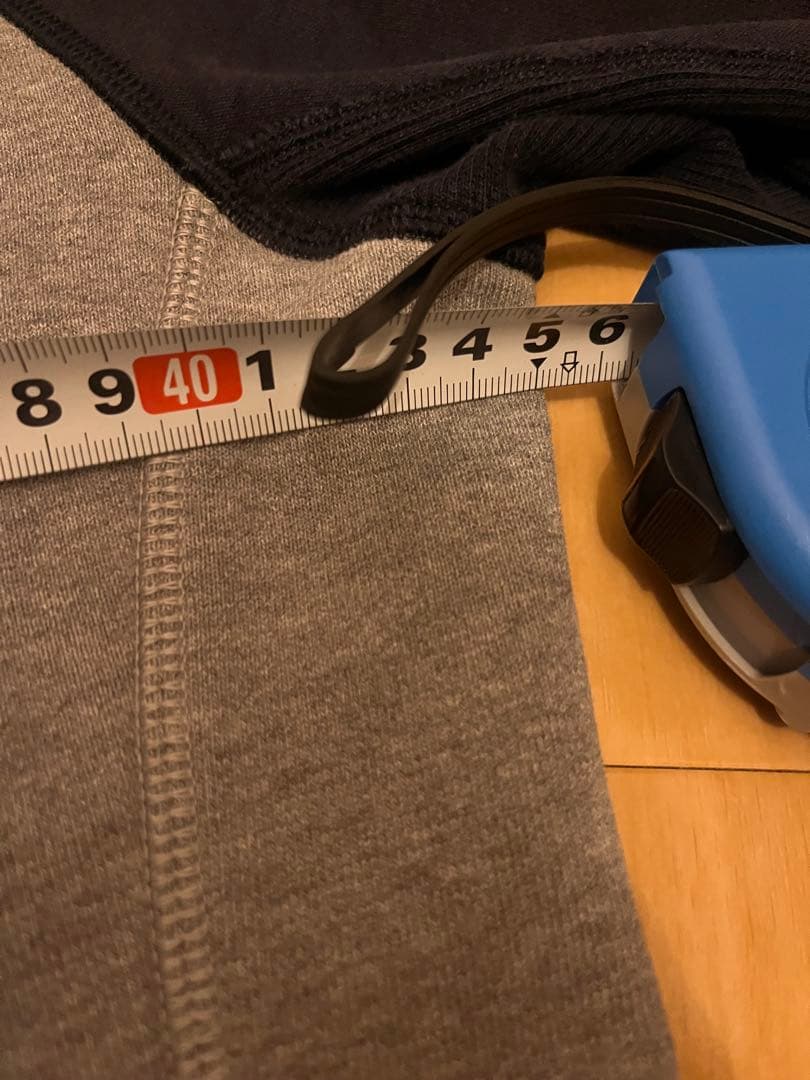 6Lululemon フルジップパーカー グレー/ネイビー