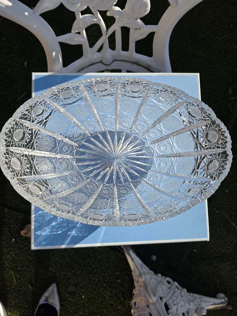 Sachsen Crystal オーバル型クリスタルボウル