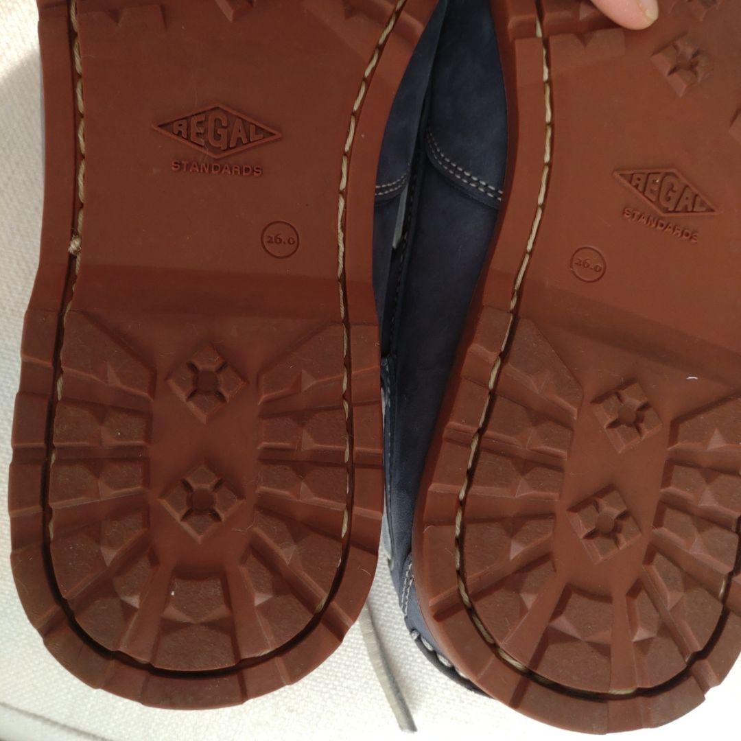 REGAL 　Mensブルーグレー デッキシューズ