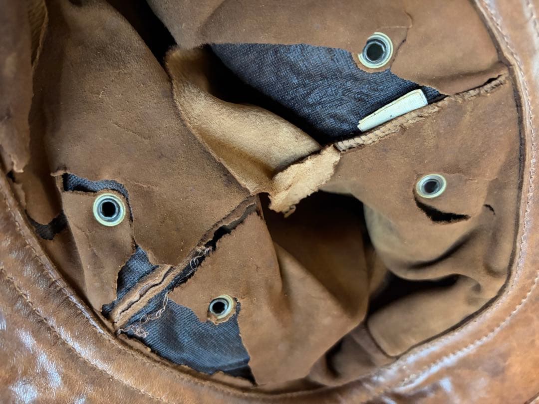 CHAPAL（シャパル）フランス製 ヴィンテージ レザーハット　難あり