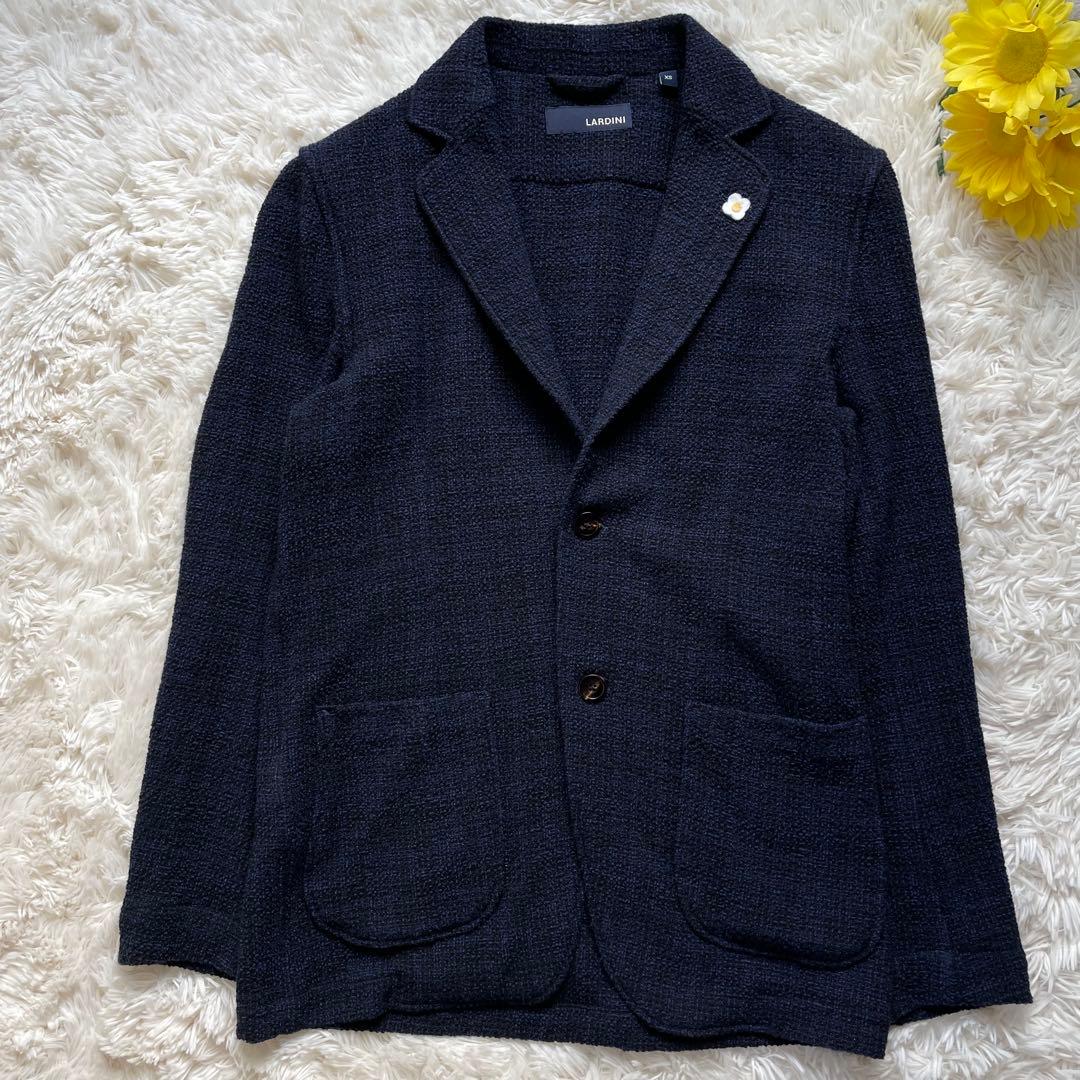 現行タグ ラルディーニ アルパカ ブートニエール テーラードジャケット ツイード