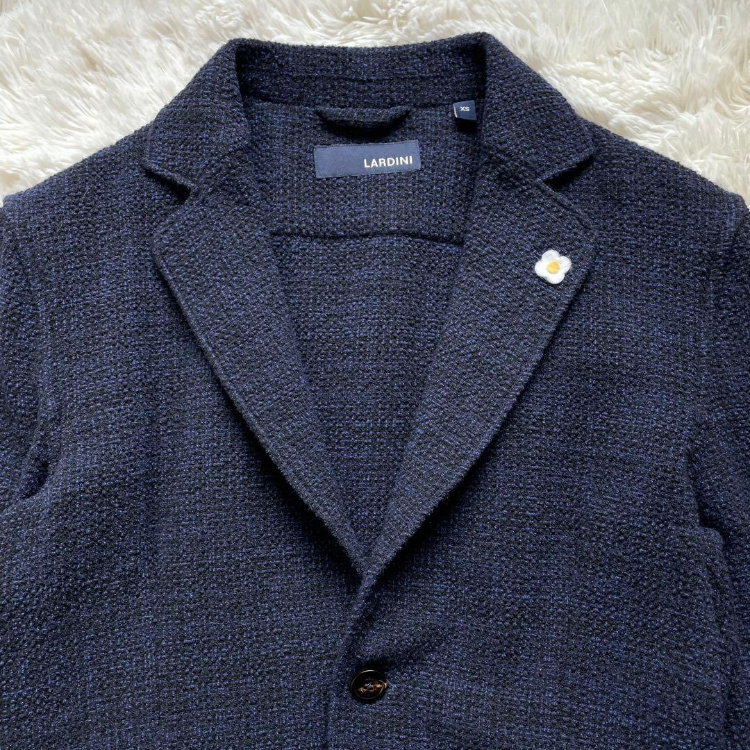 現行タグ ラルディーニ アルパカ ブートニエール テーラードジャケット ツイード