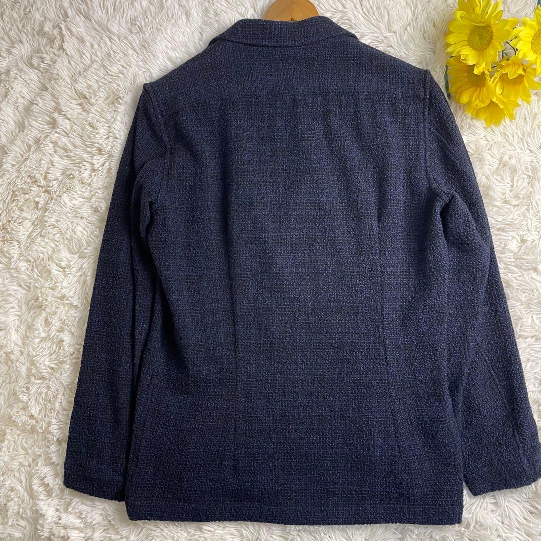 現行タグ ラルディーニ アルパカ ブートニエール テーラードジャケット ツイード