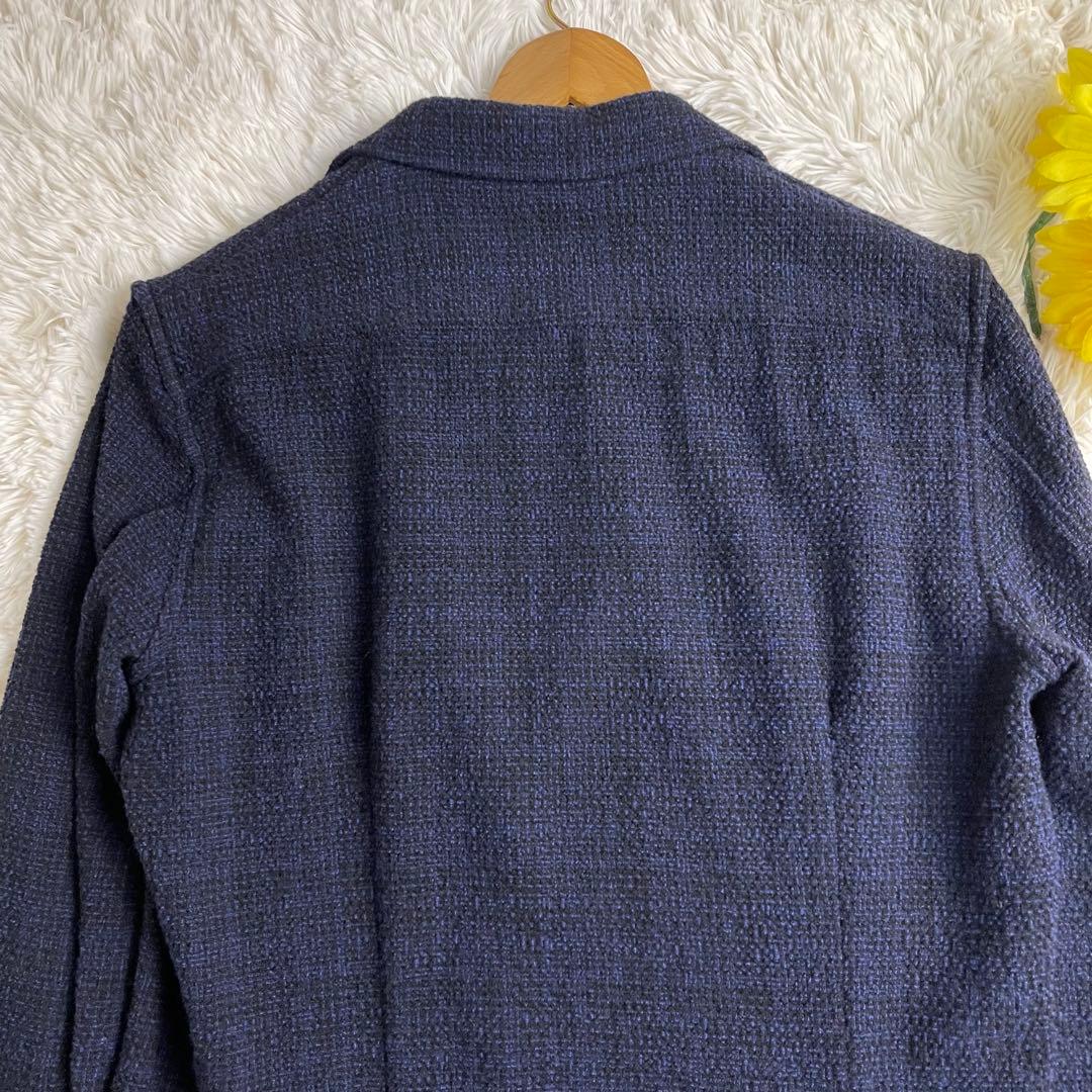 現行タグ ラルディーニ アルパカ ブートニエール テーラードジャケット ツイード