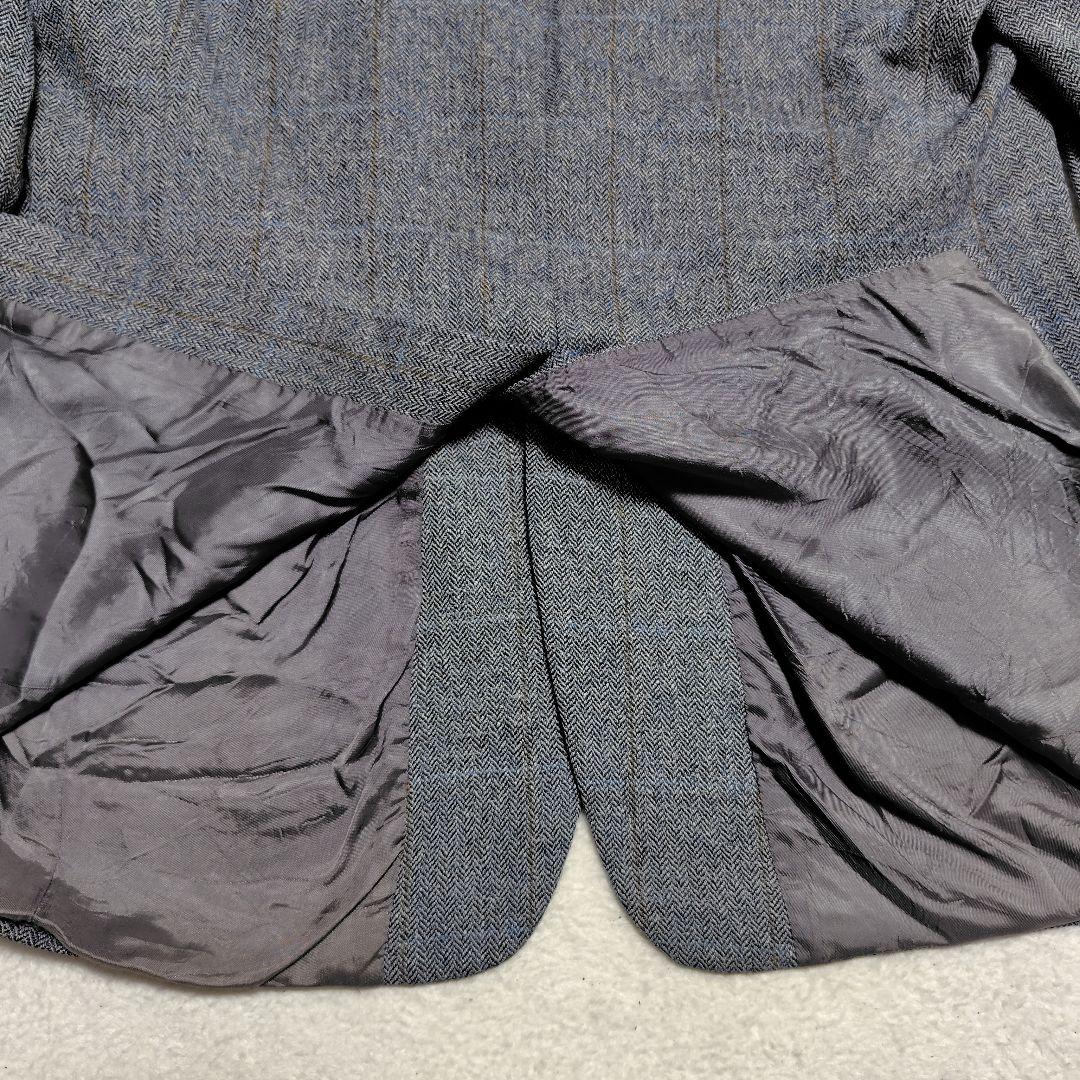 【XL相当】ブルックスブラザーズ ヘリンボーン テーラードジャケット グレー系