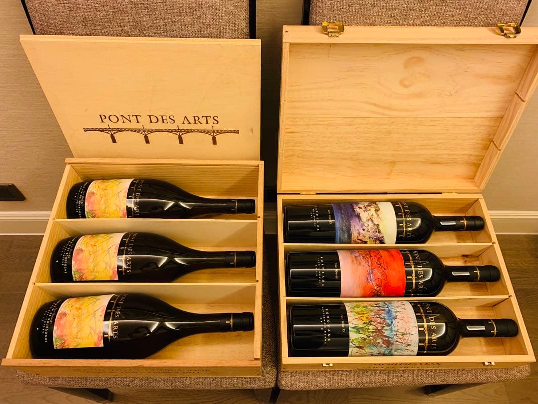限定 Pont des Arts ワイン 木箱入り　六本セット　ブルゴーニュ