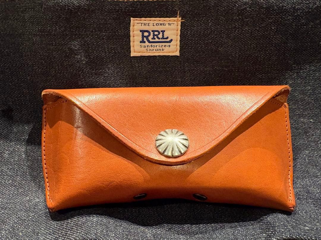 RRLダブルアールエル レザー 革 眼鏡ケース