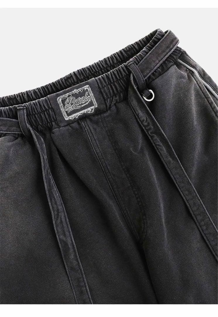 Badblood ダークグレー ショートパンツ ナンバープリント 91