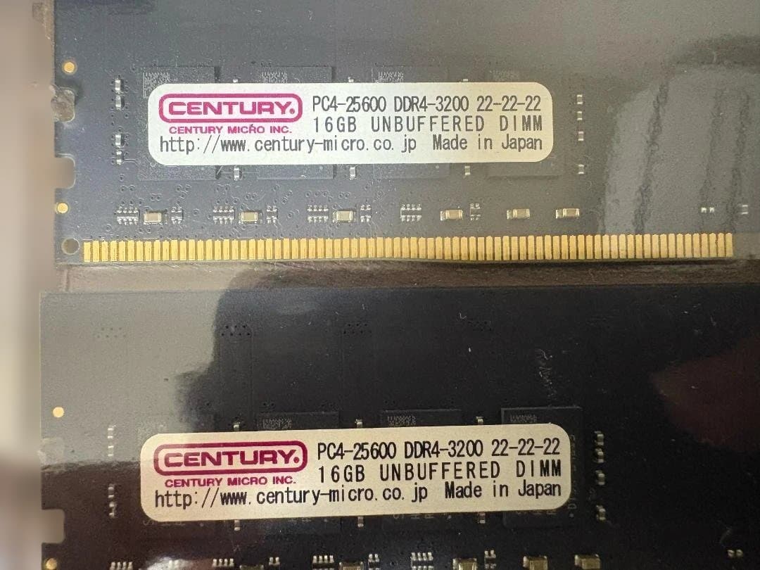 CENTURY PC4-25600 メモリー 32GB (16GBx2)