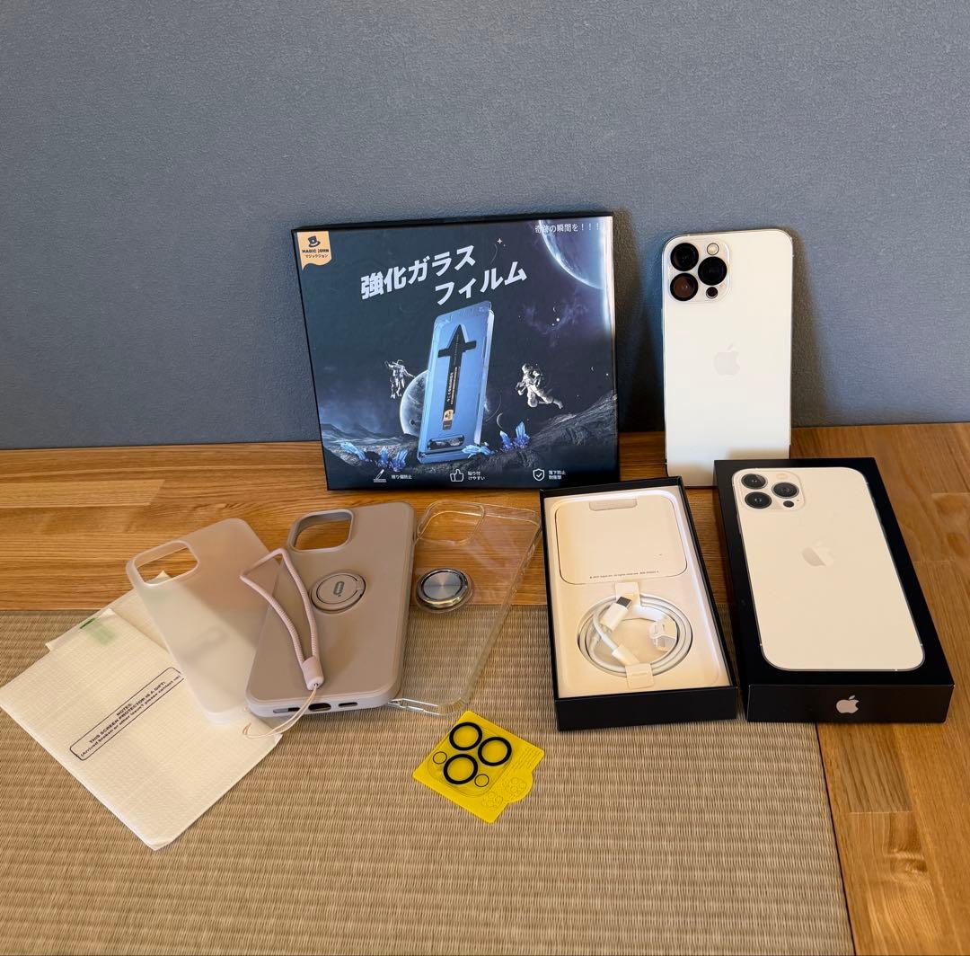 Apple iPhone 13 Pro max 本体 美品　256G シルバー