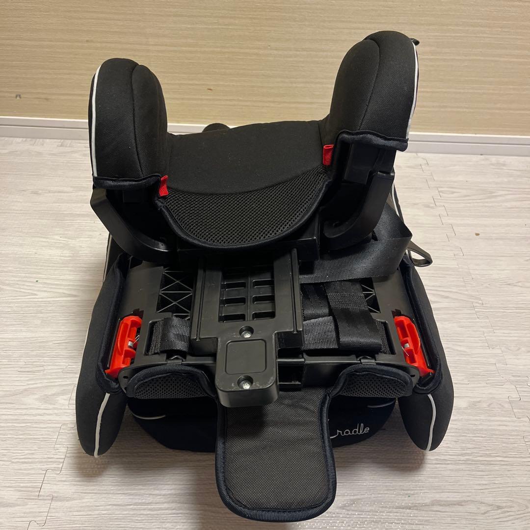 クレイドル オーカモバイルシート ジュニアシート ブラック isofix