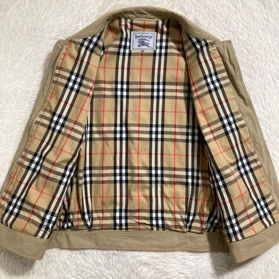 白タグ BURBERRYS スウィングトップ ホースロゴ ノバチェック 金ボタン
