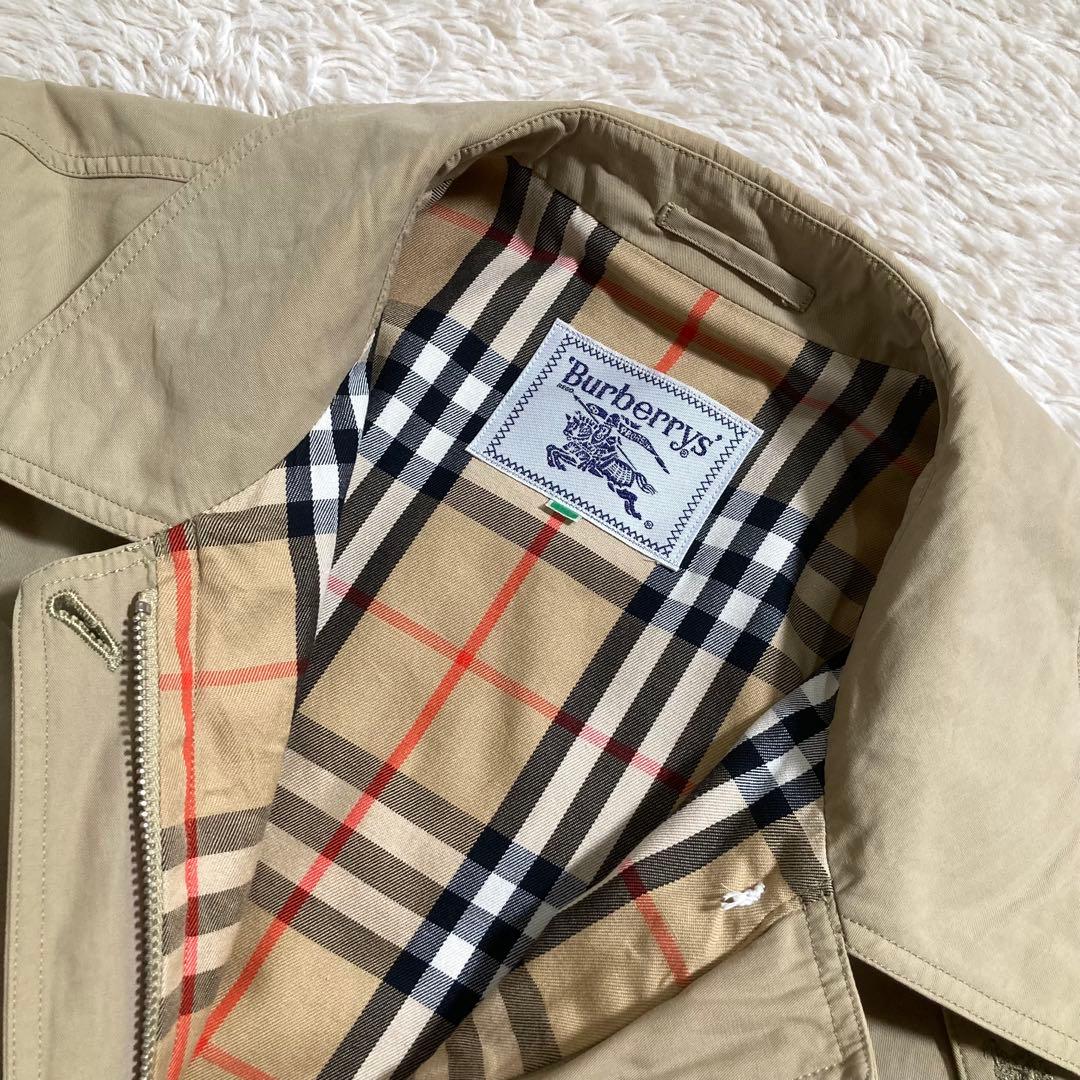 白タグ BURBERRYS スウィングトップ ホースロゴ ノバチェック 金ボタン