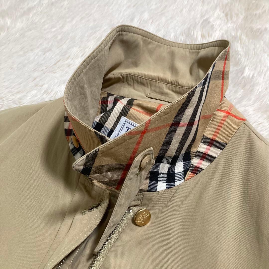 白タグ BURBERRYS スウィングトップ ホースロゴ ノバチェック 金ボタン