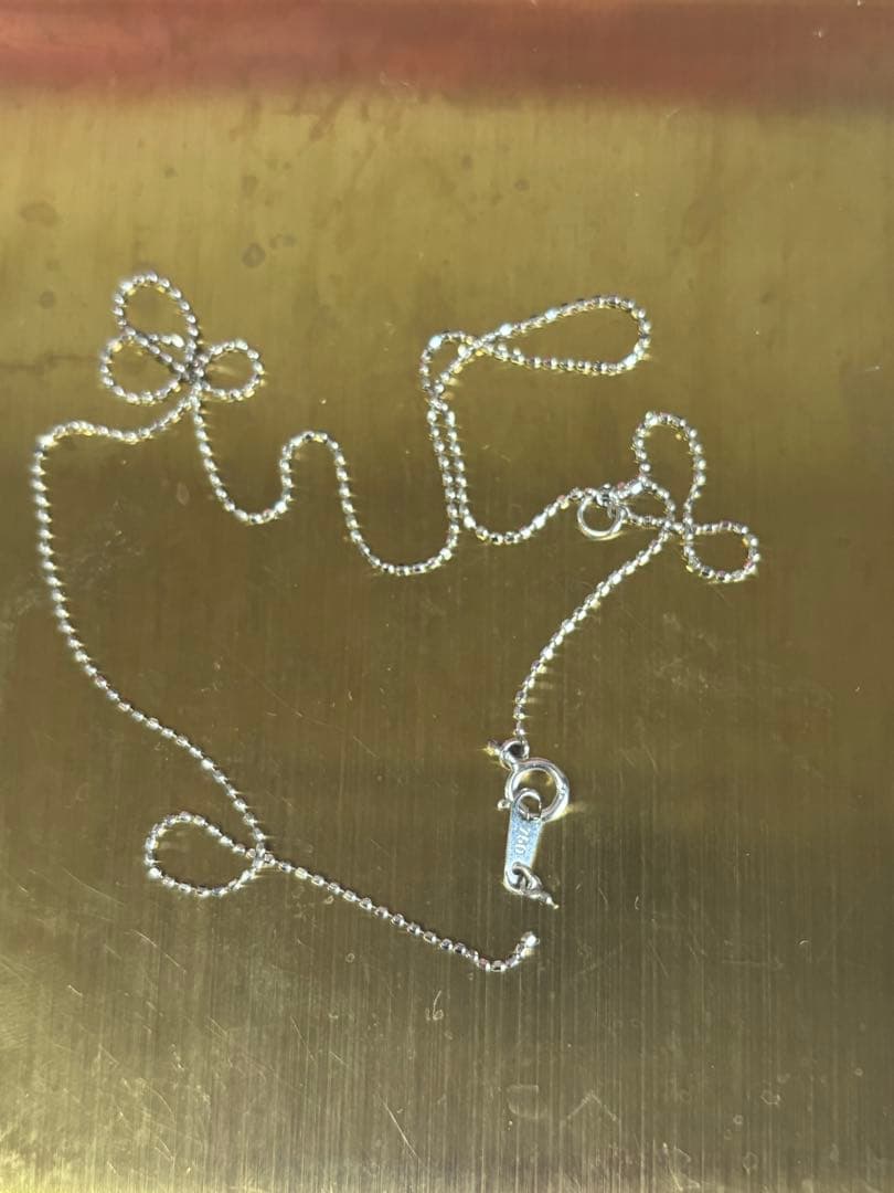 ジャンク品　K18 750 切れネックレスチェーン　ダイヤモンドトップ