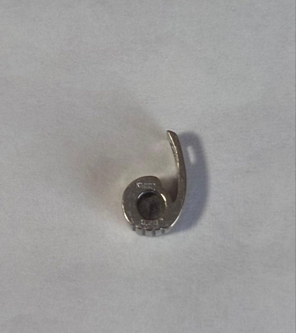 ジャンク品　K18 750 切れネックレスチェーン　ダイヤモンドトップ