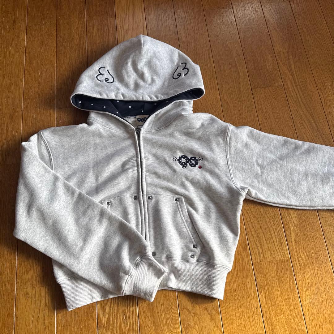 NINETY NINETY フード付きパーカー