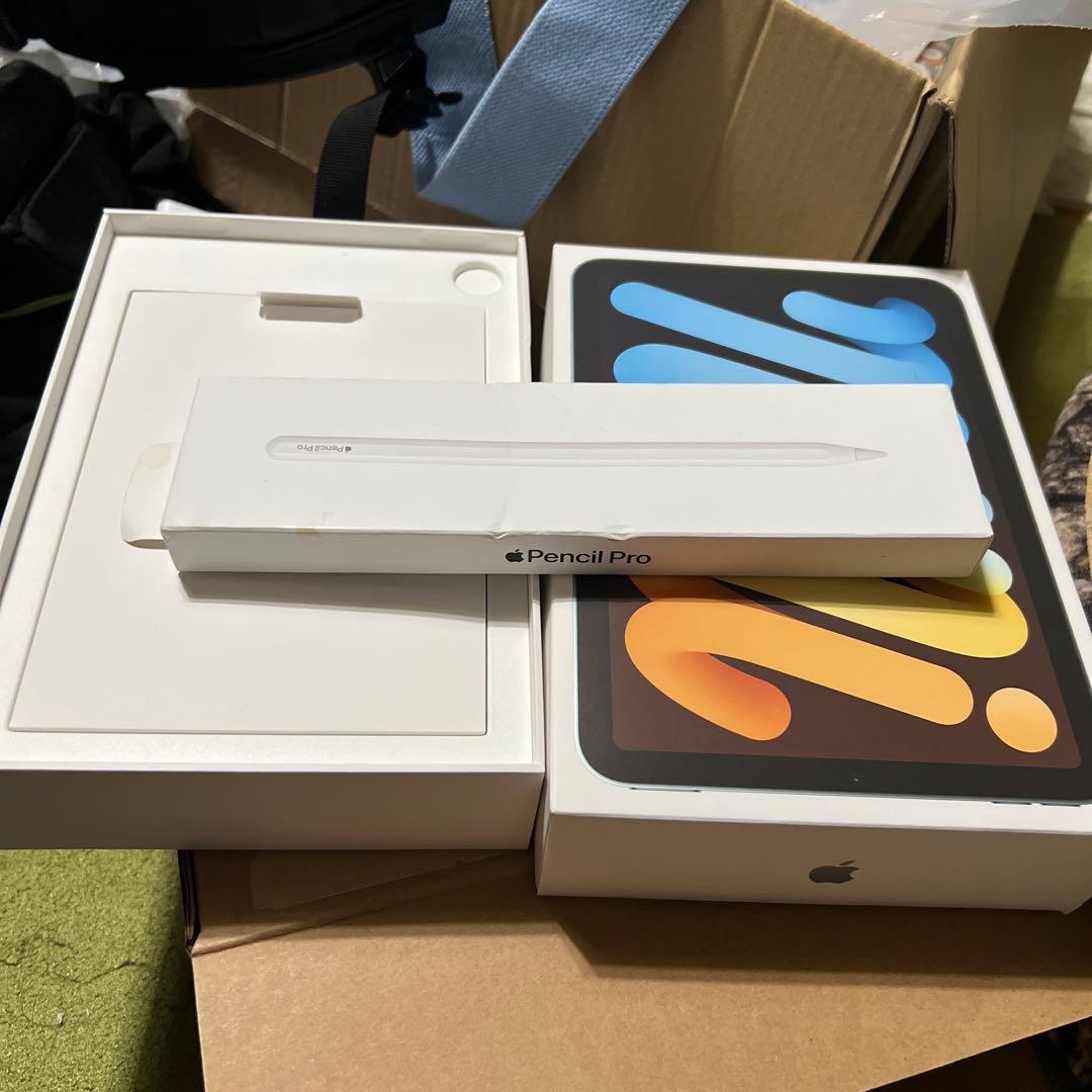水没品　ipad mini7（最新世代) Apple pencil pro付き
