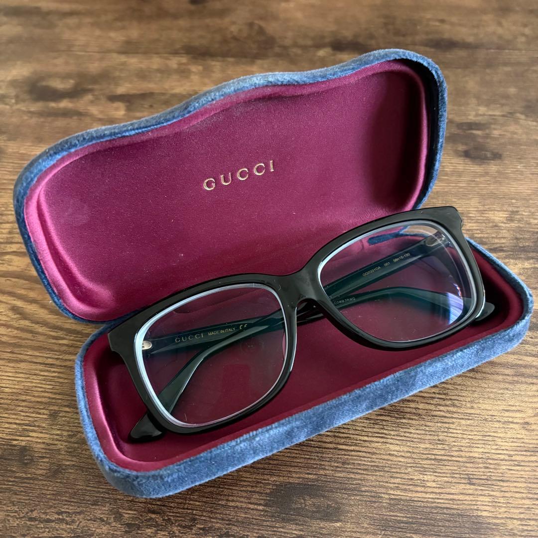 GUCCI 眼鏡　セルフレーム　Made in Italy