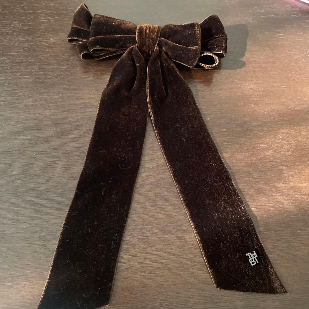 ザヘアバートウキョウ★ベルベットトリプルボウ10㎝バレッタ