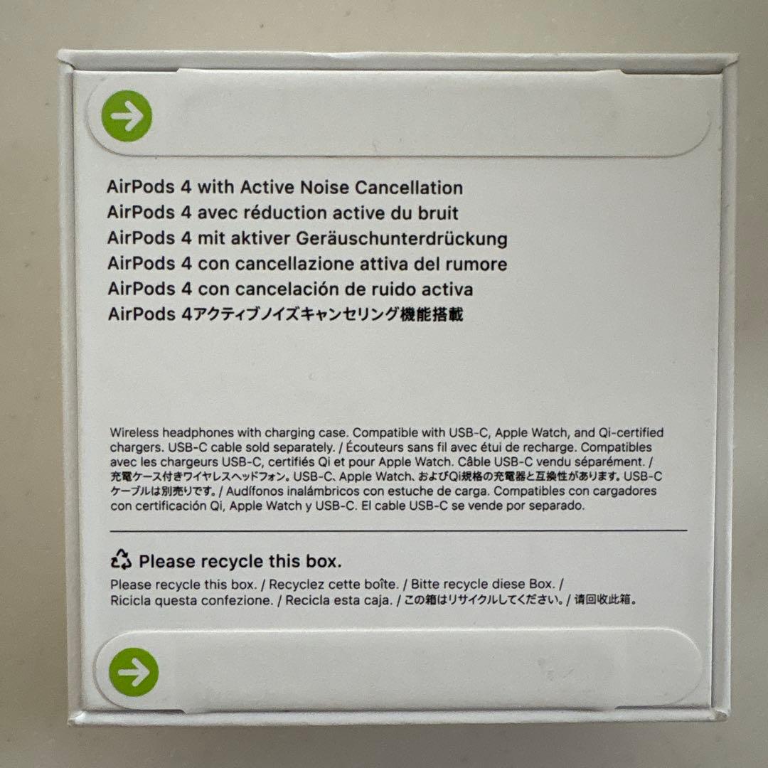 AirPods 4 本体 アクティブノイズキャンセリング　新品　未使用