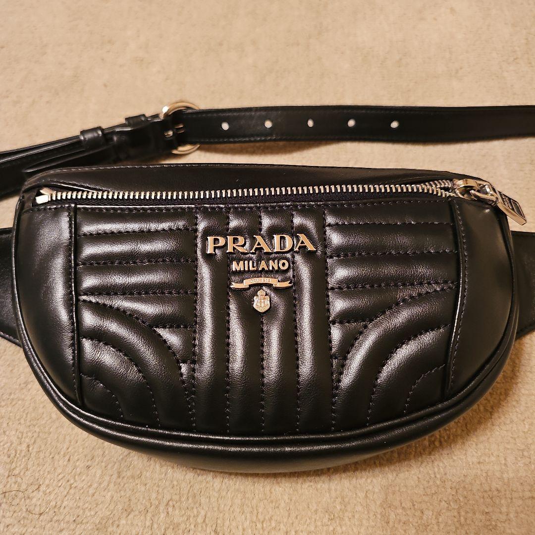 PRADA カーフレザー 2way ボディバッグ