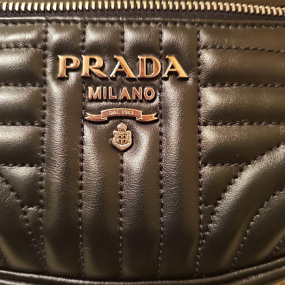 PRADA カーフレザー 2way ボディバッグ