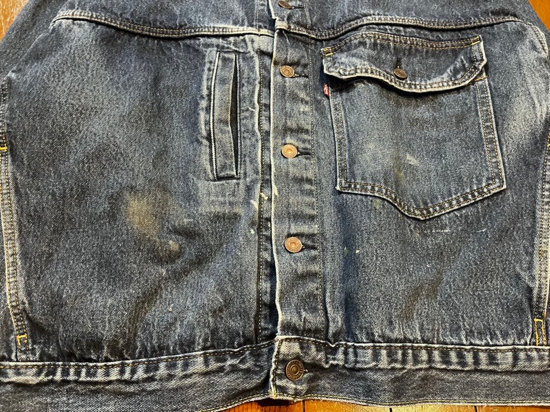 【1/20終了】Levi's デニムジャケット BIG「E」 韓国 y2k