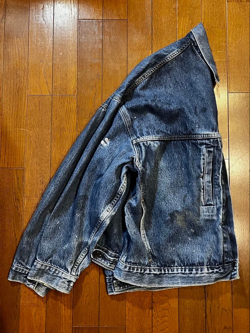 【1/20終了】Levi's デニムジャケット BIG「E」 韓国 y2k