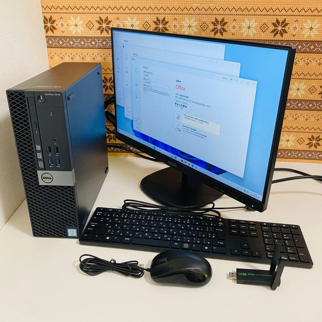 Y561 Dellデスクトップi5 SSDサクサク動くWin11オフィス2024