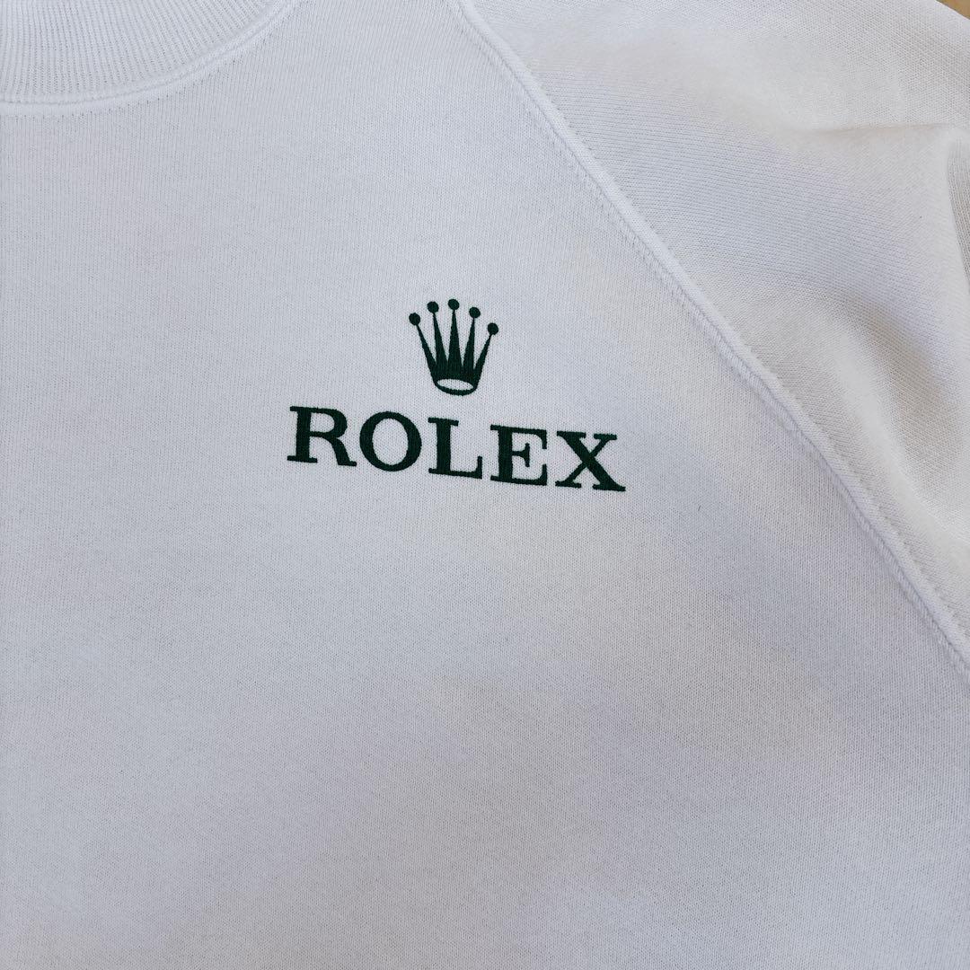 ROLEX ロレックス ロゴ スウェット JERZEES USA ホワイト XL