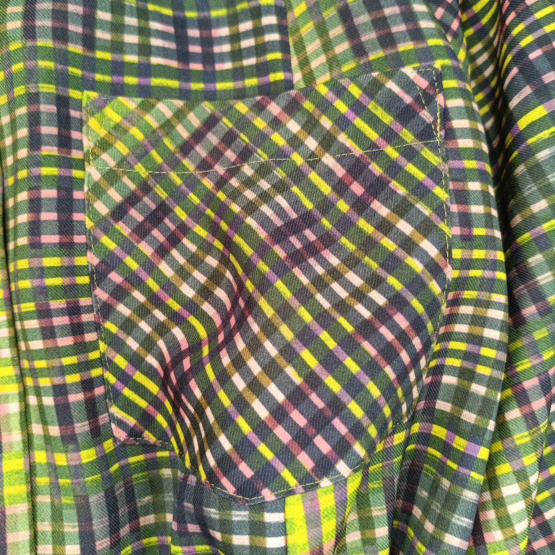 25AW極美品✨ポールスミス現行　マルチカラーチェックシャツドレス　40　今期