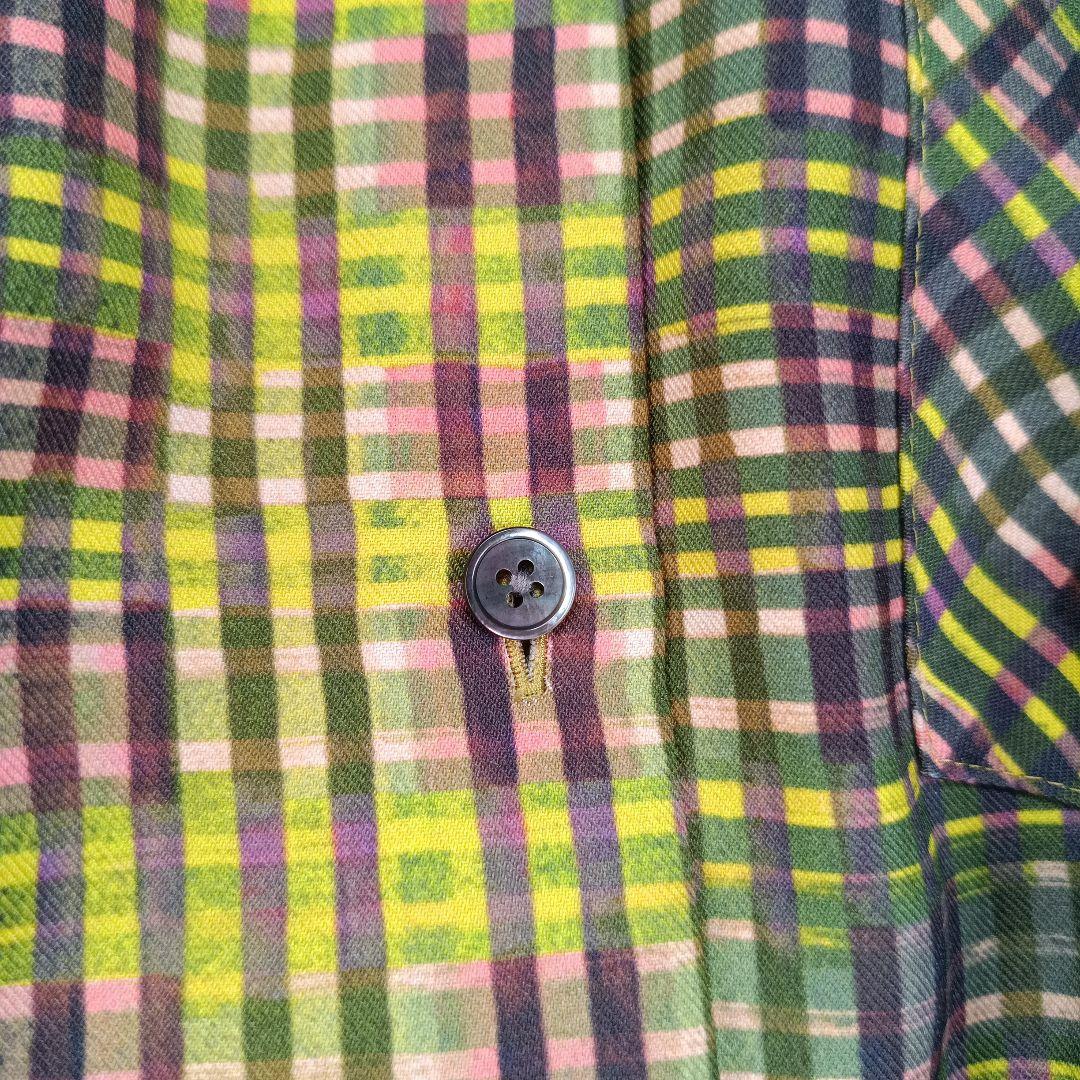 25AW極美品✨ポールスミス現行　マルチカラーチェックシャツドレス　40　今期