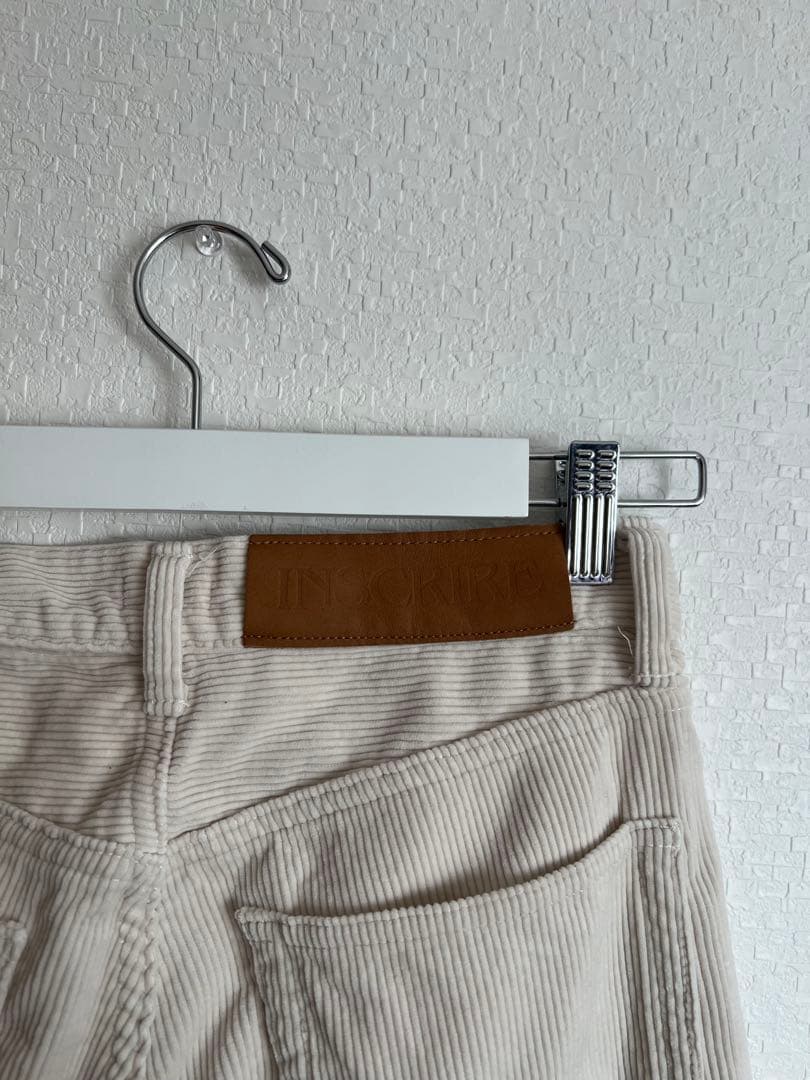 INSCRIRE コーデュロイパンツ ナチュラル