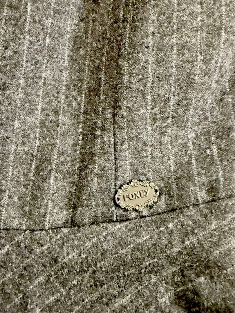 FOXEY ノースリーブひざ丈ワンピース 38