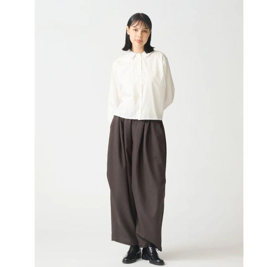 mizuiro ind　ミズイロインド　ワイド　カーゴパンツ　ブラウン