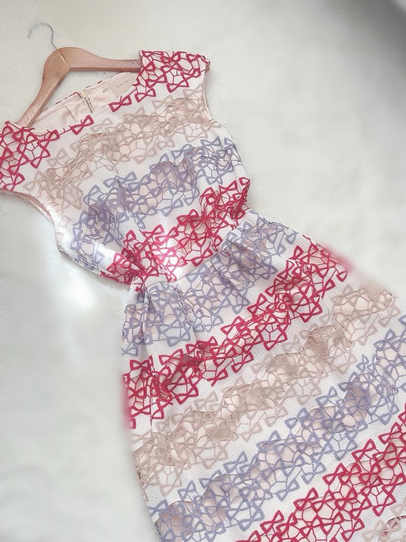 小*倉様 ローズティアラ Rose Tiara リボン柄刺繍ワンピース 42