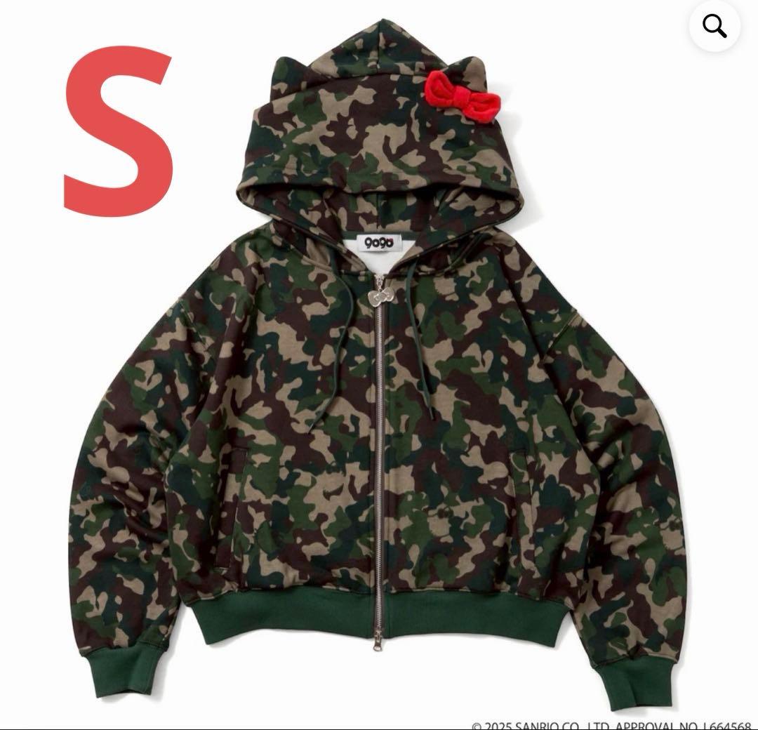 9090girl ×HELLO KITTY Eared Zip Hoodie