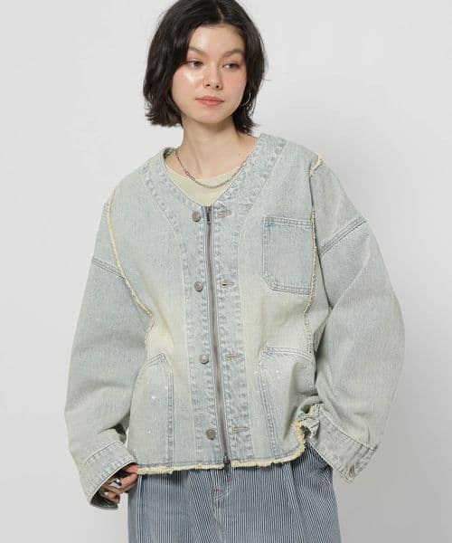 ニコアンド エンジニアリメイクデニムジャケット 今期