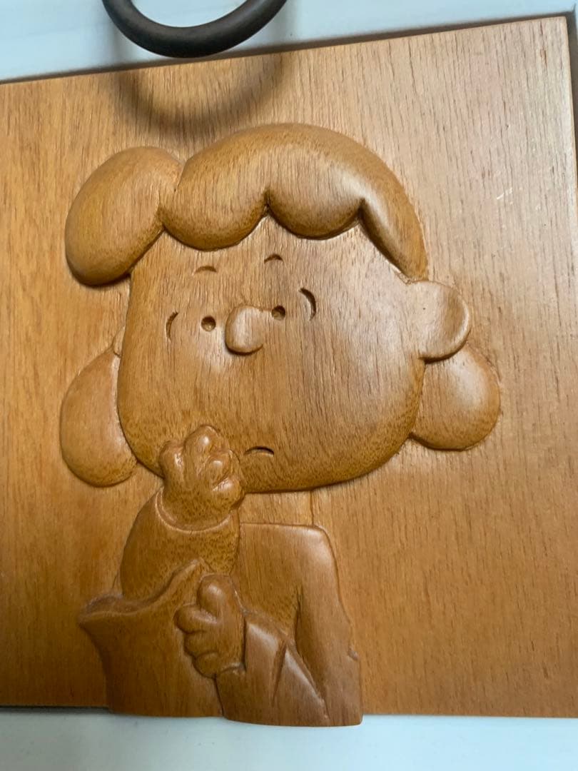 スヌーピー　SNOOPY 木彫り　収納　木製　海外　チェスト　希少
