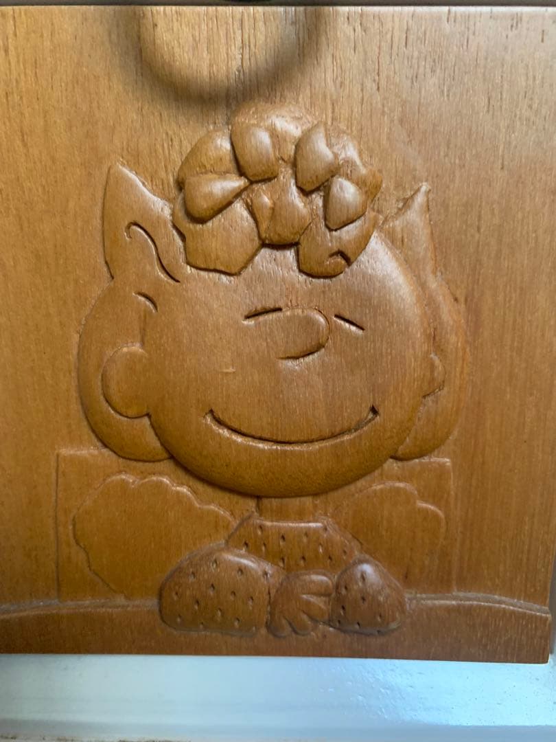 スヌーピー　SNOOPY 木彫り　収納　木製　海外　チェスト　希少