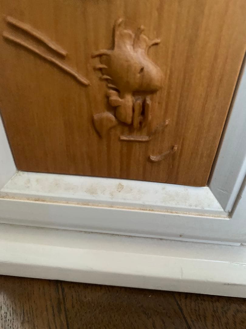 スヌーピー　SNOOPY 木彫り　収納　木製　海外　チェスト　希少