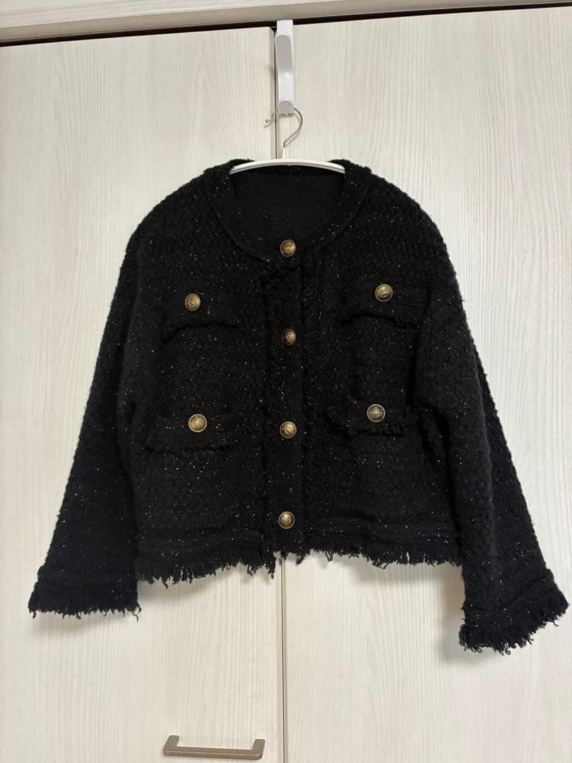 Curensology ツイードニットジャケット